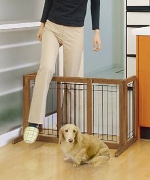Amazon.co.jp: リッチェル ペット用 木製おくだけゲート ワイド
