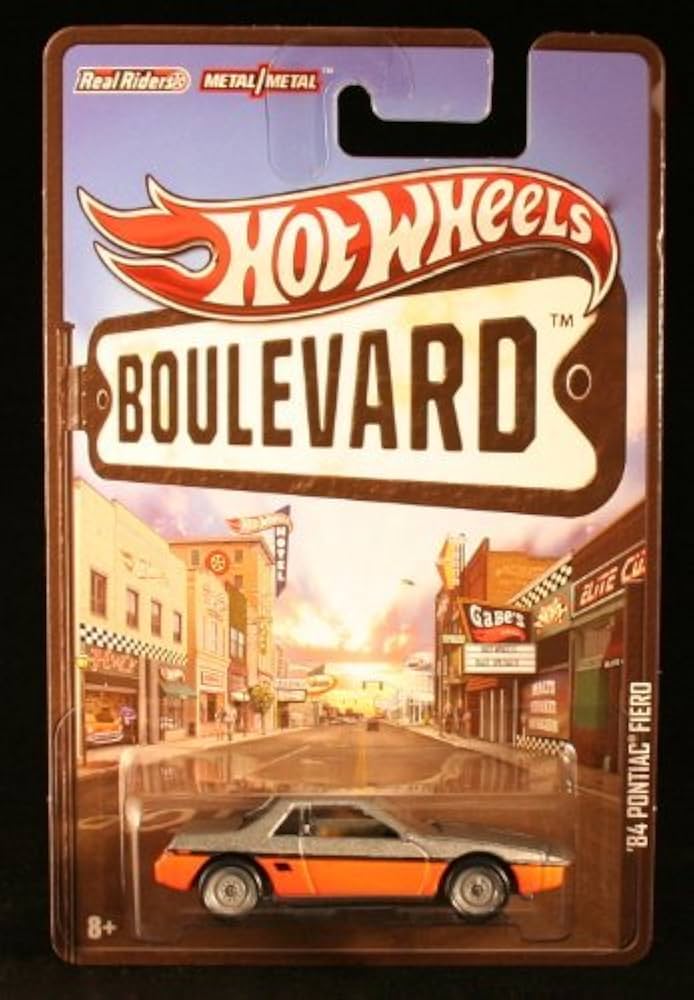 Amazon.com: Gray & Orange '84 PONTIAC FIERO Hot Wheels Boulevard