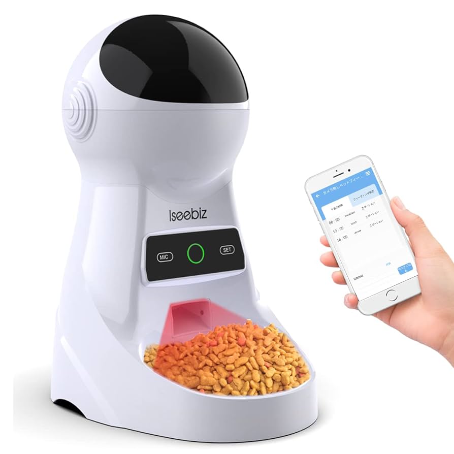 自動給餌器 犬猫兼用 スマホアプリ wifi対応 10秒録音機能付き 【公式