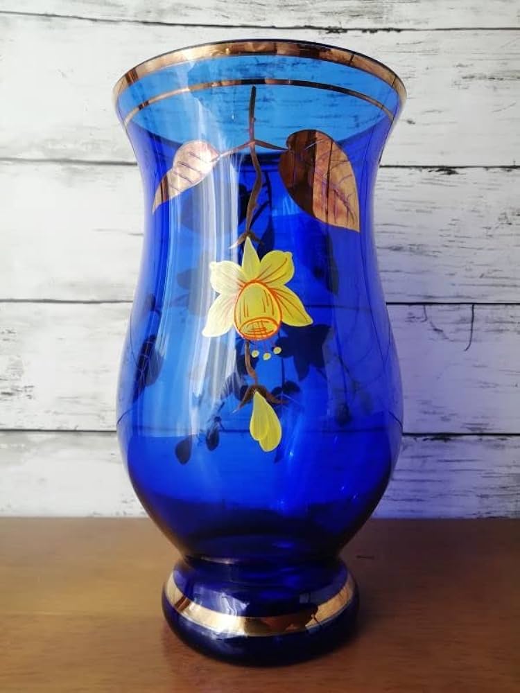 値下！ラスカボヘミア 希少 チェコスロバキア レトロ切子 ガラス花瓶