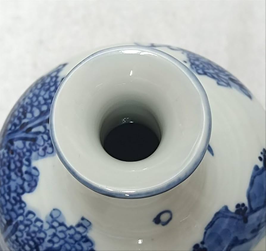 Amazon｜京焼清水焼 北村宗善 染付山水紋 徳利花瓶｜徳利 オンライン通販