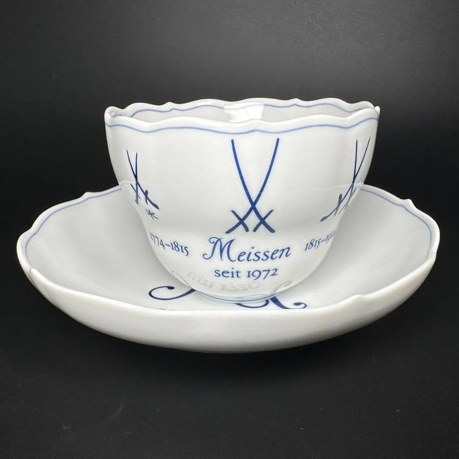 Amazon | マイセン 歴代双剣 ARアクアティンタコーヒーカップ&ソーサー