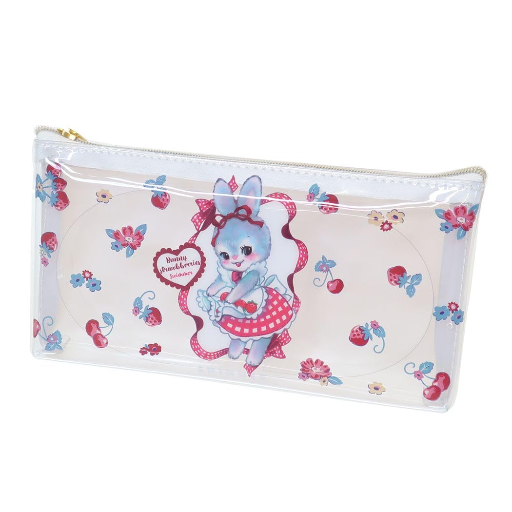 Amazon.co.jp: スイマー[ペンケース]マルチポーチ/いちごチェックうさ