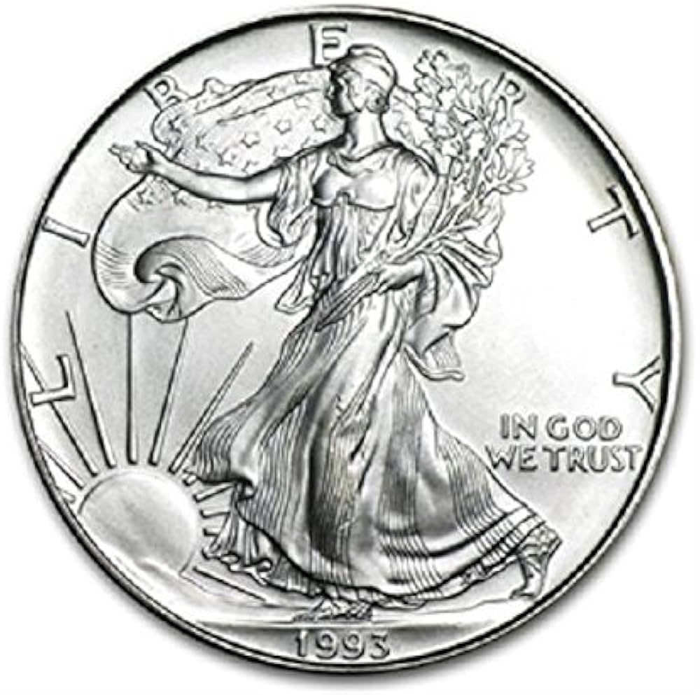 1993 American Silver Eagle .999 Fine Silver Dollar Uncirculated US