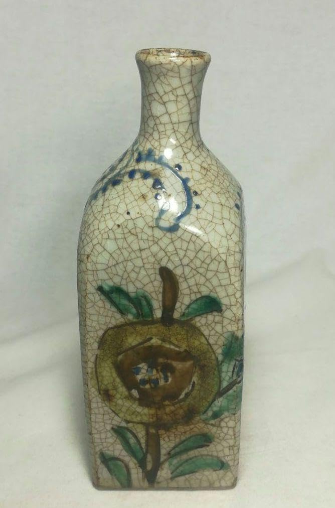 Amazon.co.jp: 砥部焼 鞆徳利 青磁 保命酒徳利 酒器 高さ 17cm