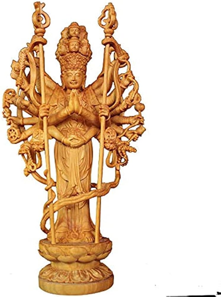 千手千眼観自在菩薩図 凶殺 厄除け 開運 掛軸 絵 仏教 観音菩薩様 千手