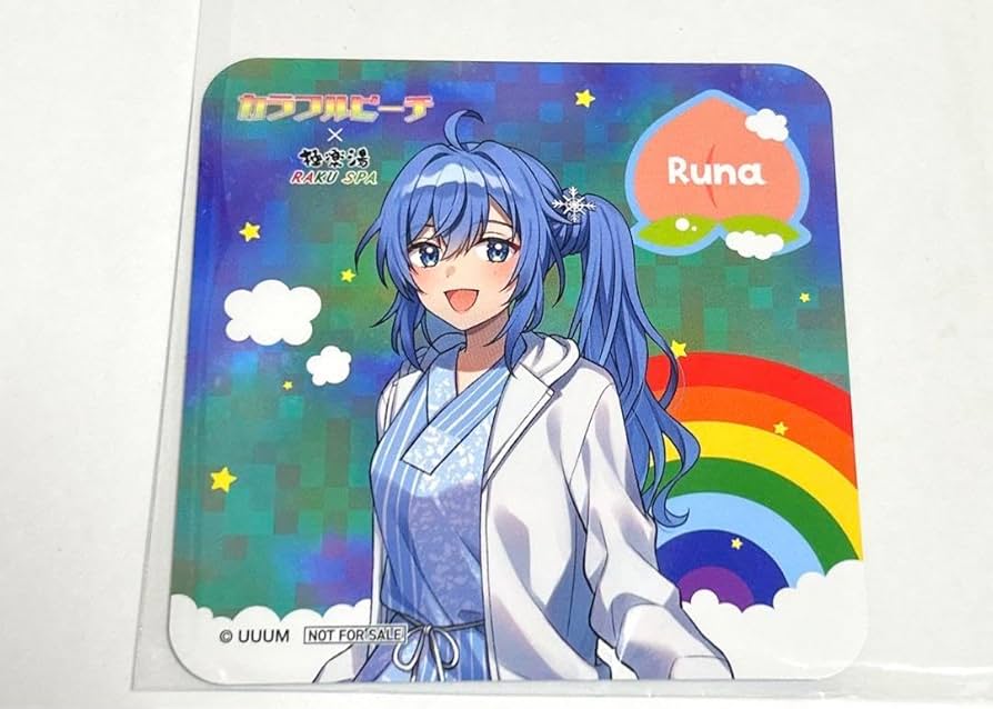 Amazon.co.jp: カラフルピーチ からぴち 極楽湯 るな コースター : ホビー