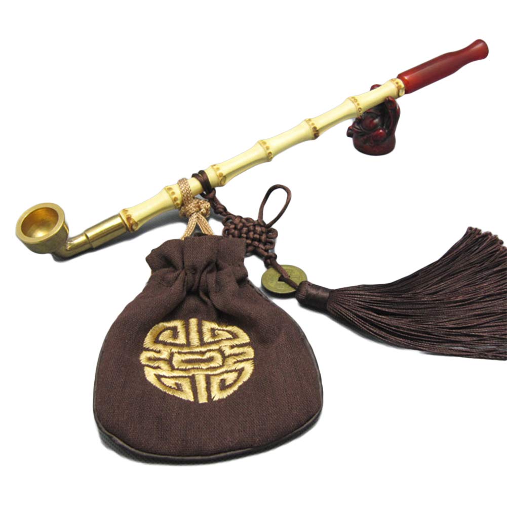 喫煙具 天然メノウ瑪瑙 細工彫りタバコパイプ 煙草パイプ☆美しい石目 喫煙