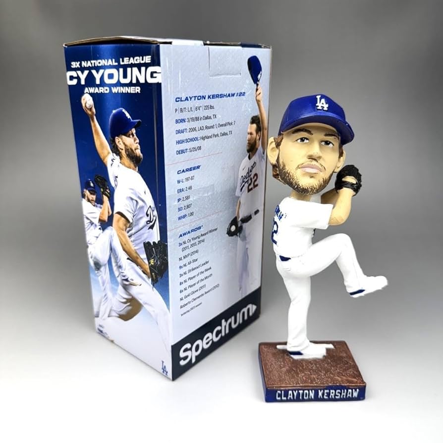 カーショー 3000奪三振 ボブルヘッド ドジャース まとめ買い割引あり