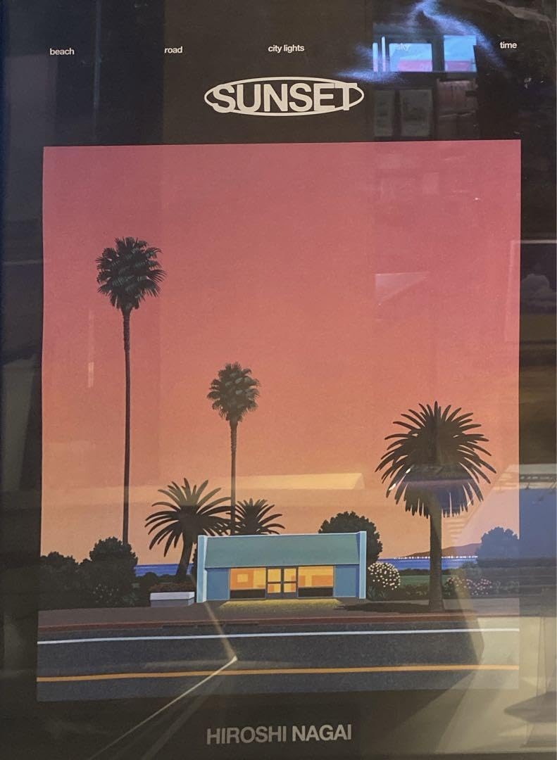 永井博 HIROSHI NAGAI ポスター POOLSIDE SUNSET 永井博 HIROSHI NAGAI