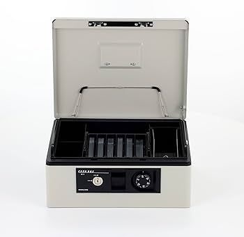 Amazon | コクヨ(KOKUYO) 手提げ金庫 ダイヤル付 A4 グレー CB-11M