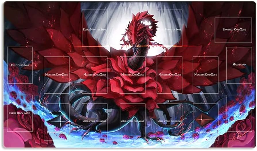 遊戯王OCG プレイマット 2011年製 ブラックローズドラゴン 遊戯王 十六