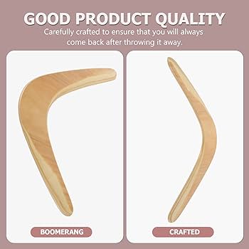 Amazon.co.jp: 1/2個 ブーメラン 大人用 木製 ハンドメイド クラフト