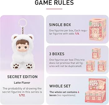 Amazon | POP MART HACIPUPU Gummy Bear シリーズ ぬいぐるみ