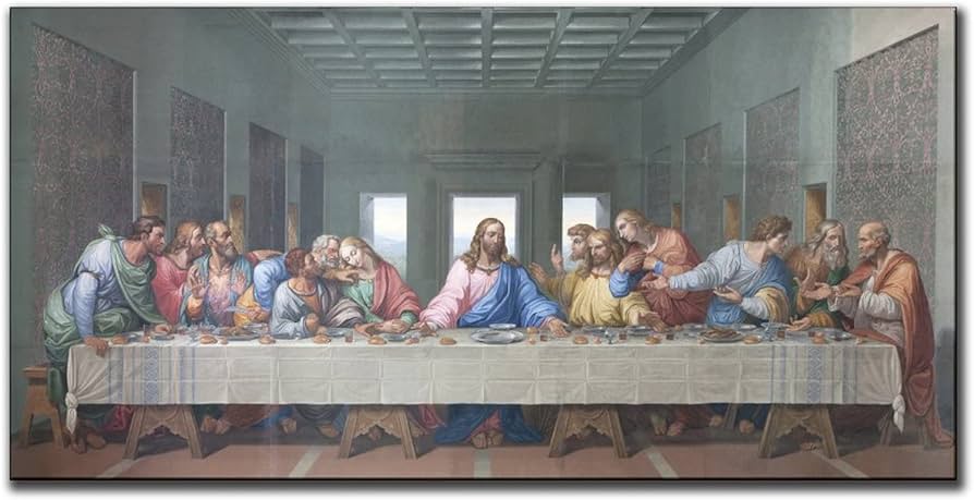 レオナルドダ・ヴィンチ 最後の晩餐 アートポスター Amazon.co.jp