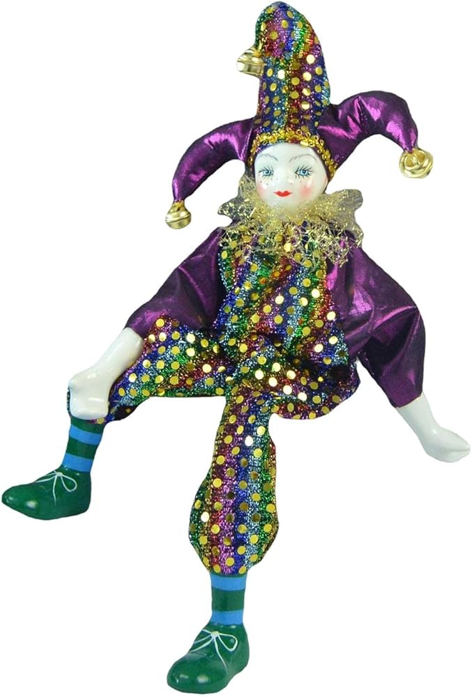 Amazon | predolo 手作り磁器ピエロ人形ピエロアクションフィギュア