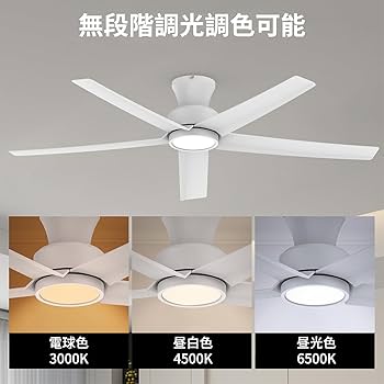 Amazon.co.jp : 【節電-5年保証】TALOYA シーリングファンライト 調光