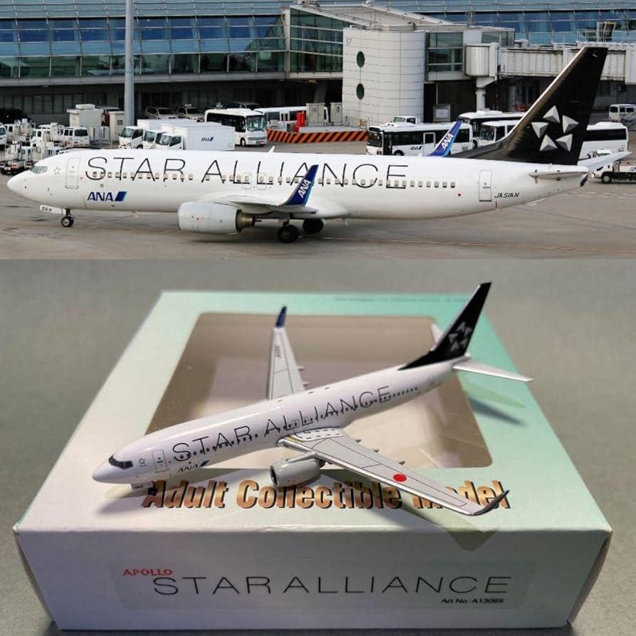 JFOX 1/200 ANA B737-800 JA51AN 完成品 Jfox 1/200 ANA B737-800