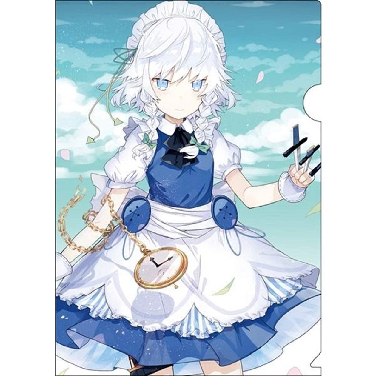 東方project 咲夜 水着 美少女 クリアファイル VZ17 Amazon.co.jp