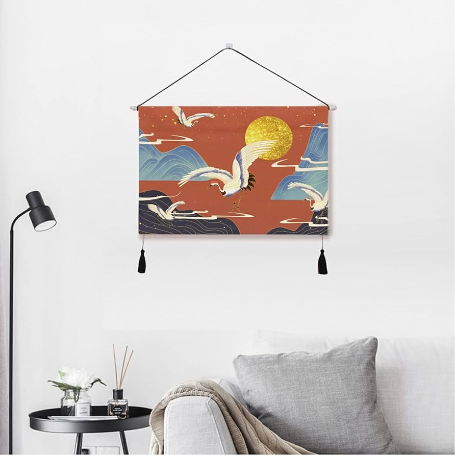 屏風 鶴 祝事 和室 松 鷹 松竹梅和風インテリア 壁掛け 畳