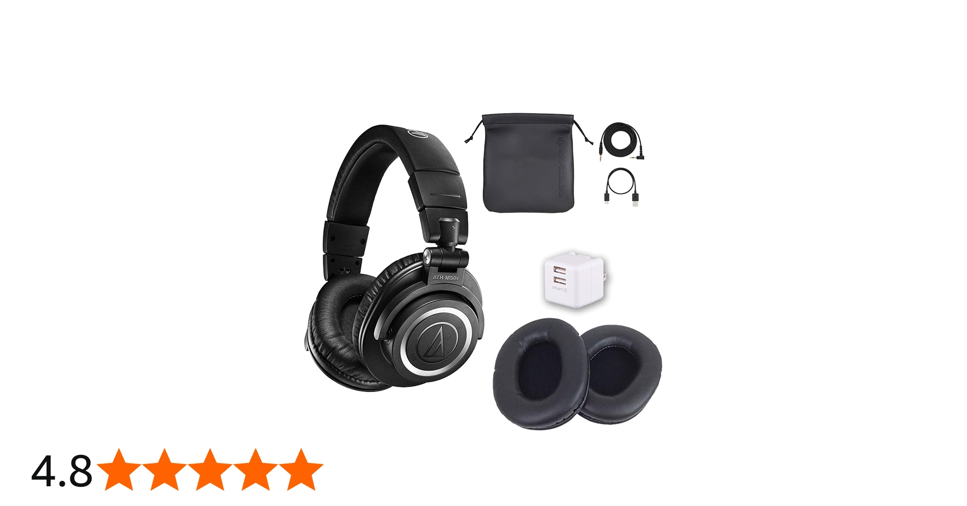 Amazon | ATH-M50xBT2 完璧セット -純正イヤーパッドHP-M50x、USB2