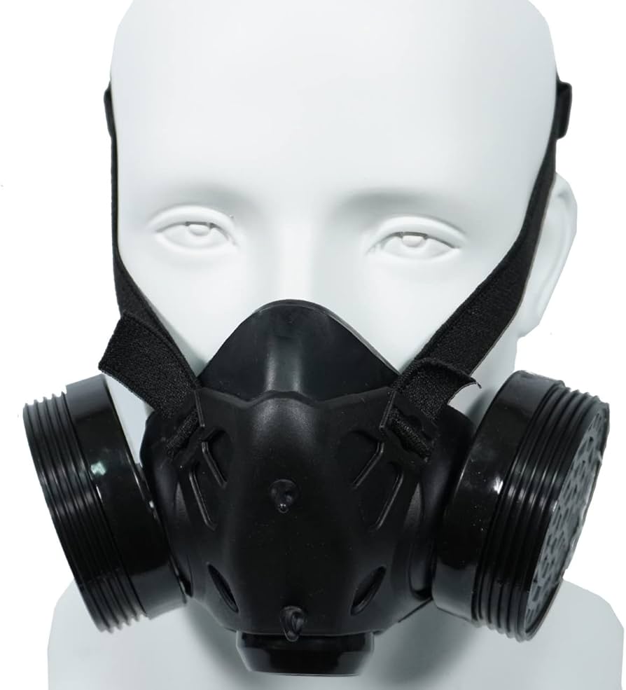 Amazon.co.jp: ec-drive コスプレ用 ガスマスク ダブルフィルター : ホビー