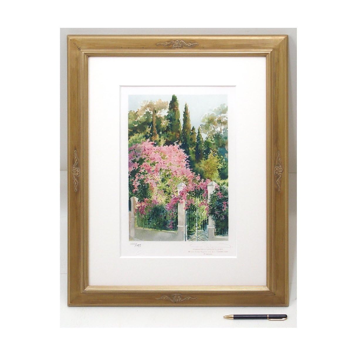 J.トレンツ・リャド 「ブーゲンビリア」リトグラフ ♪値下げしました