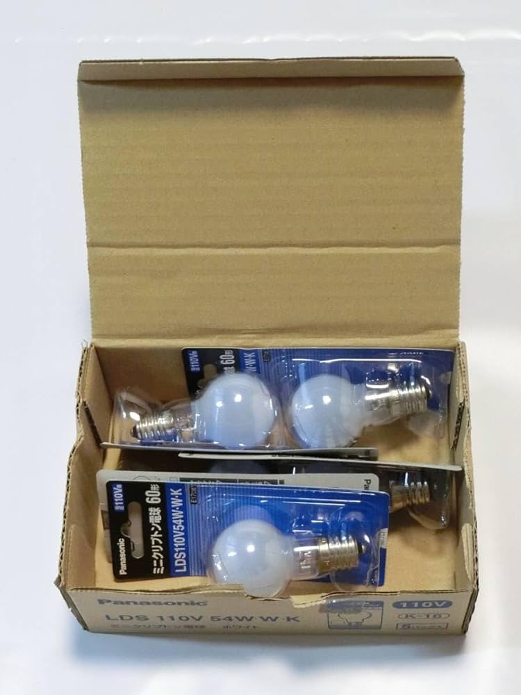 Amazon | パナソニック 5個セット ミニクリプトン電球 110V 60W形