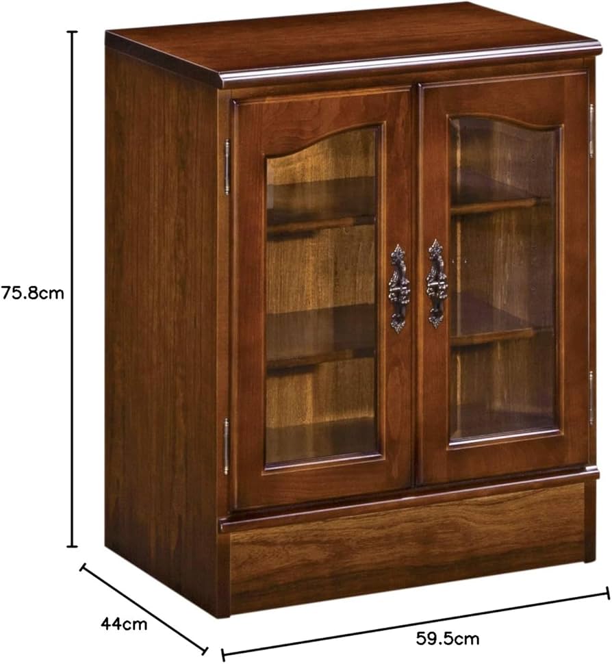 Amazon.co.jp: 【カリモク正規品】コロニアル ガラス扉キャビネット 棚