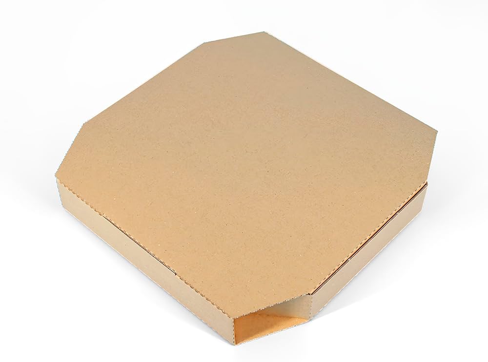Amazon.co.jp: TEITO 業務用 ピザ箱 薄型 八角形 クラフト 茶色 [10