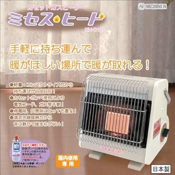 Amazon.co.jp: NITINEN(ニチネン) カセットボンベ式ガスヒーター