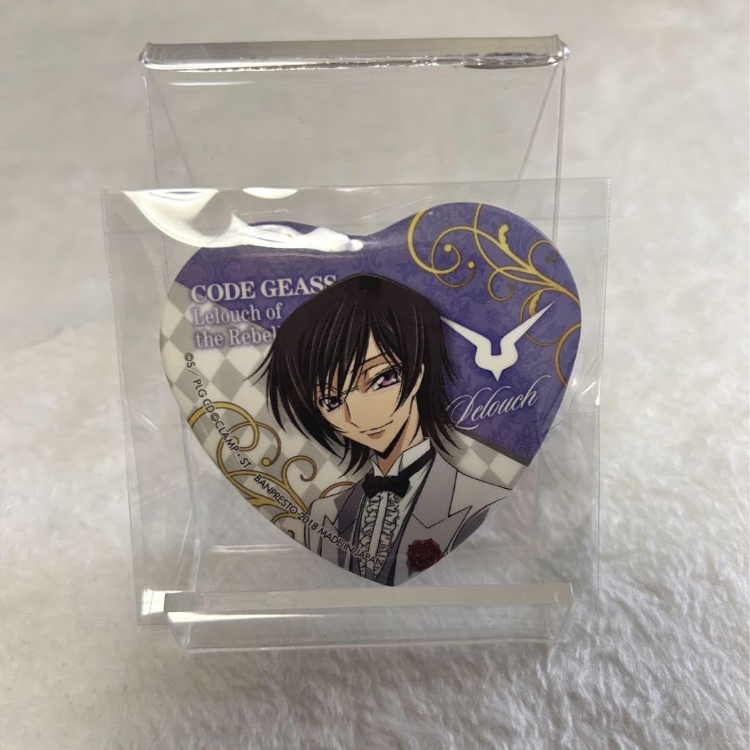 コードギアス ルルーシュ カフェ ハート缶バッジ コードギアス