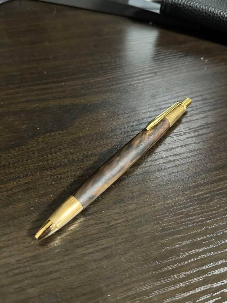 野原工芸似 ブラックウッド バール ツートン シャーペン あけぼの工房