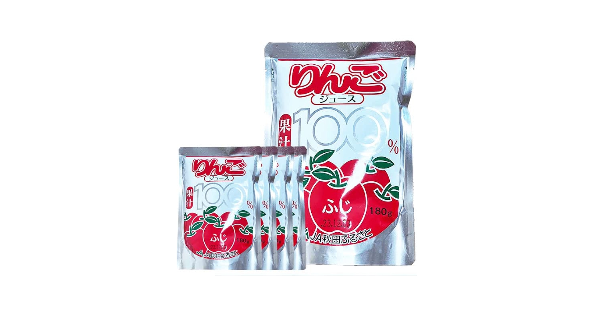 3名様限り 秋田産 りんごジュース 6箱（120袋入り）送料込み【品種は