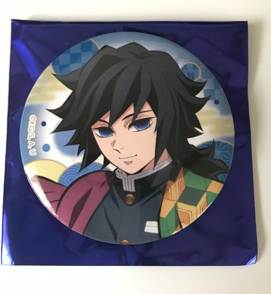 鬼滅の刃 冨岡義勇 缶バッジ 全集中展 絵巻カフェ 原画展 幕間画 鬼滅