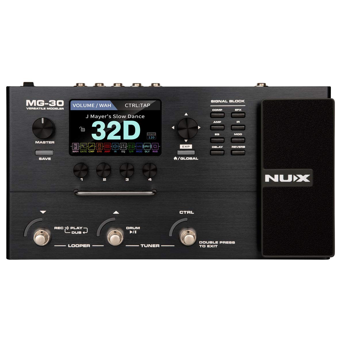 Amazon.com: NUX MG-30 Guitar Multi-Effects Pedal Guitar/Bass