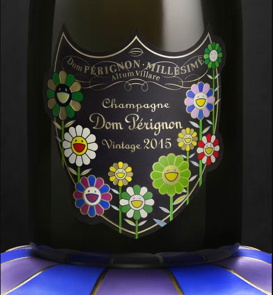 Amazon.co.jp: ドン ペリニヨン 2015 村上隆 箱無し 代表策の花たちが