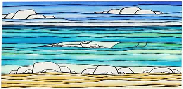 ヘザーブラウンTropical Daydream ジクレー キャンバスプリント Amazon