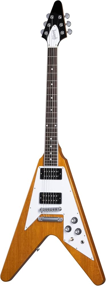 Amazon | Gibson 70s Flying V Antique Natural エレキギター