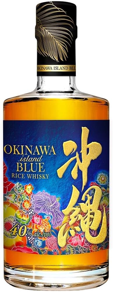 Amazon.co.jp: 久米仙酒造 沖縄ISLAND BLUE ウイスキー 40度500ml