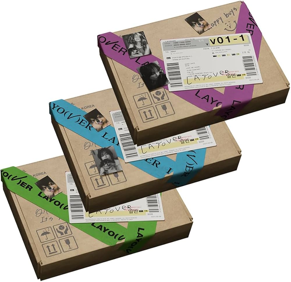 Amazon.co.jp: Bts V - Layover 1stソロアルバム (全[Ver.1+Ver.2+Ver