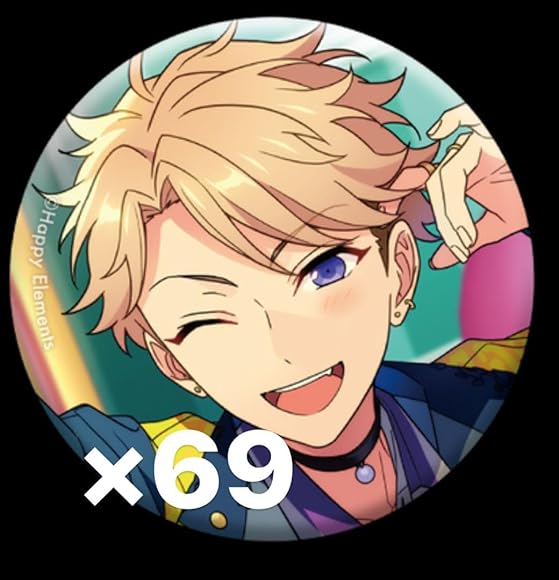 あんスタ 鳴上嵐 フィーチャー2 缶バッジ idol 80個 あんスタ 鳴上嵐