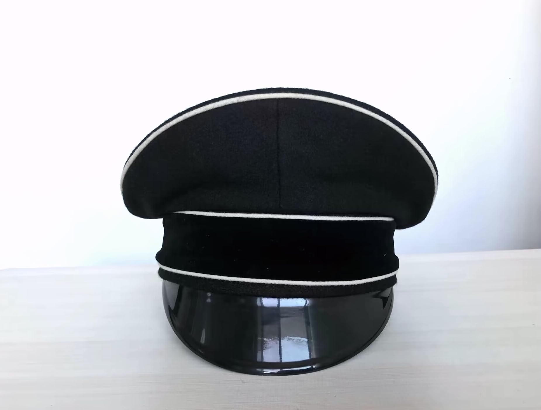 Amazon.co.jp: WW2 ドイツ軍 アルゲマイネ 将校用 制帽 軍帽 黒 ウール