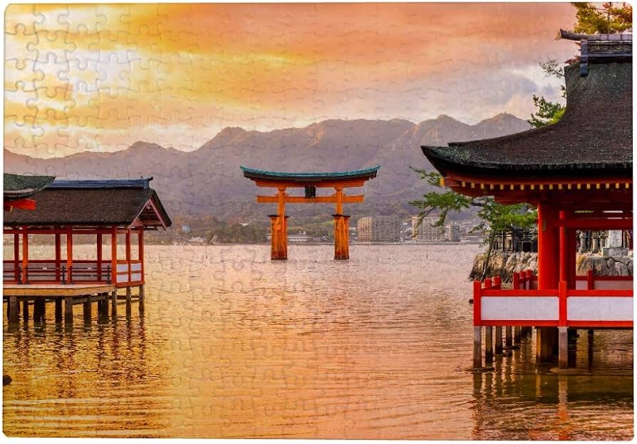 広島厳島神社完成品パズル EPO-25-192s 風景 厳島神社-広島 300ピース