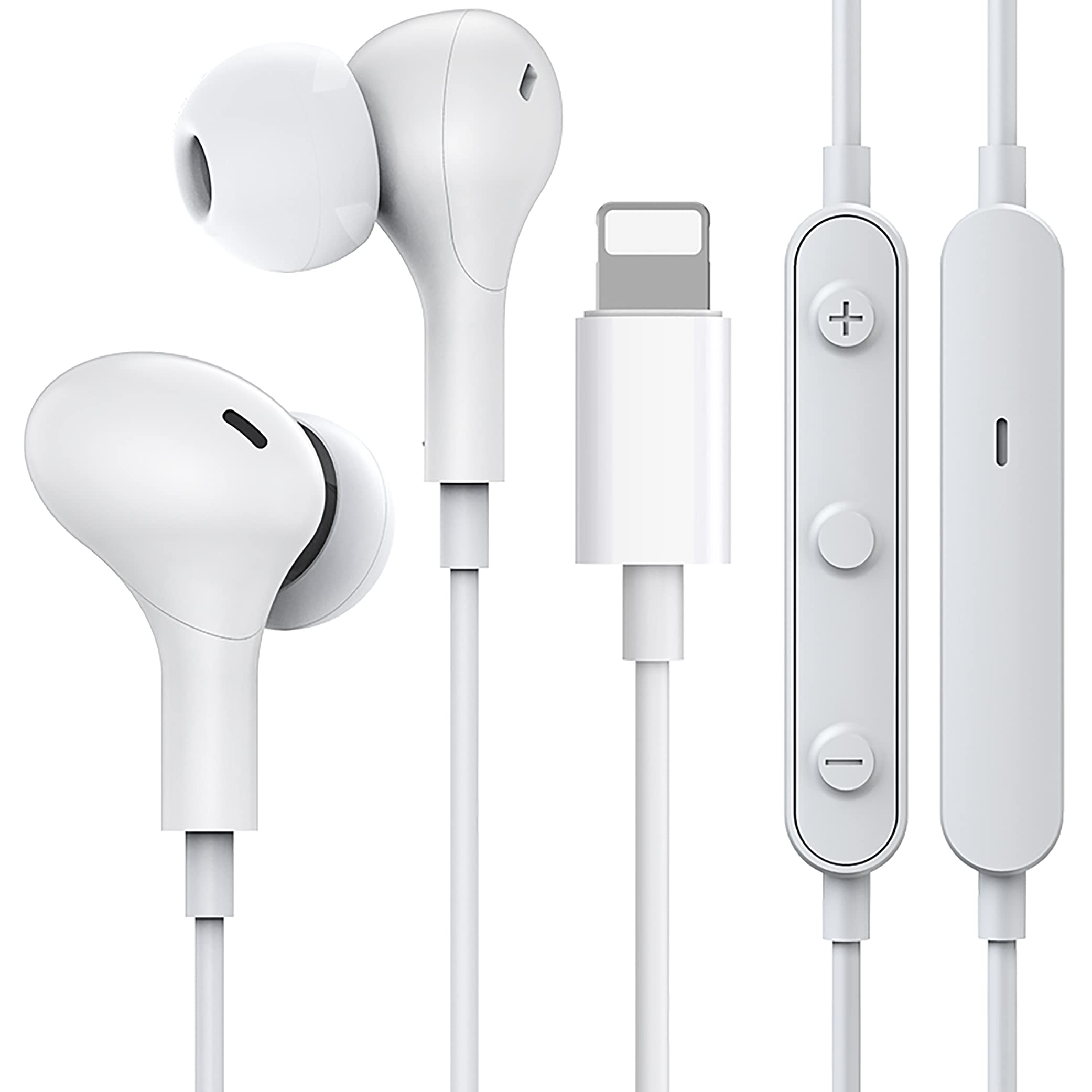 Amazon.co.jp: 【2022 MFi正規認証品】iPhone イヤホン lightning 有線