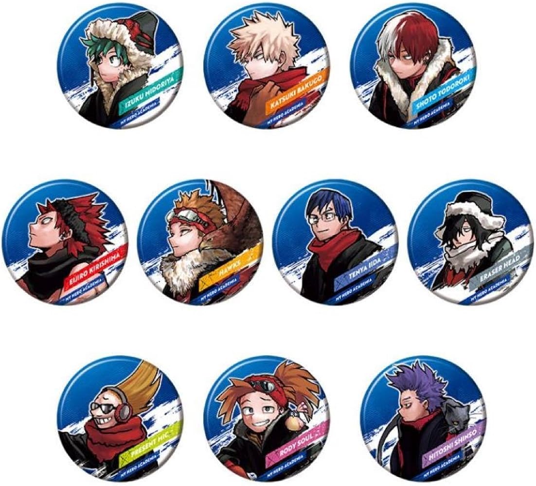 僕のヒーローアカデミア 轟焦凍 原作 コレクション缶バッジ 新十傑 冬