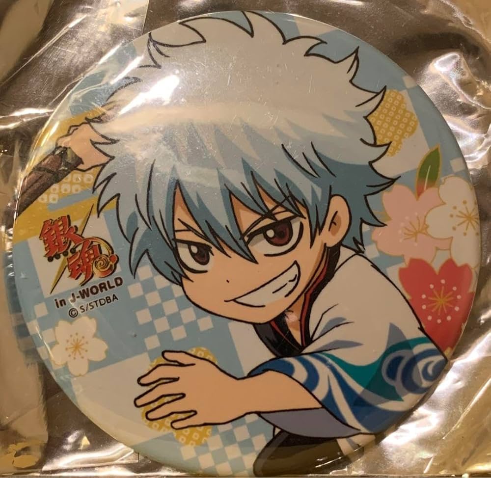銀魂 坂田銀時 DMMスクラッチ 缶バッジ 6個セット 銀魂 坂田銀時 DMM