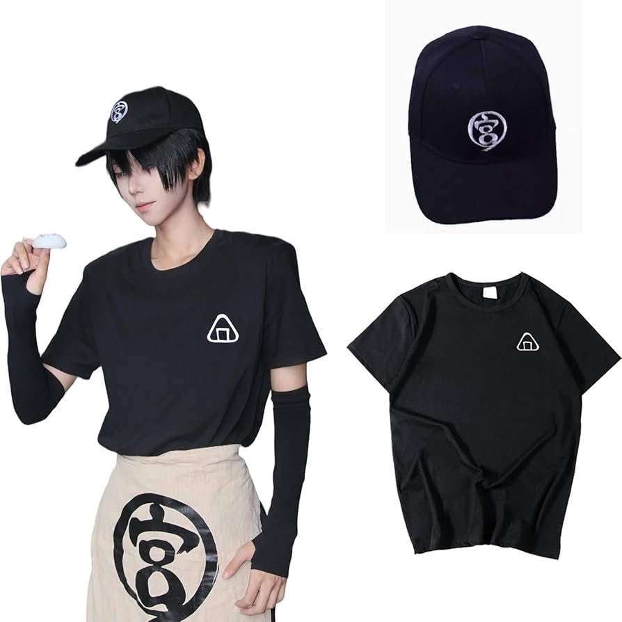 ハイキュー】おにぎり宮のTシャツ 缶バッジ 4個付き Mサイズ