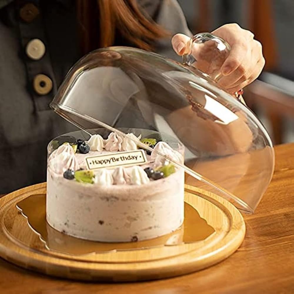 ケーキドーム ケーキカバー ガラスドーム ケーキフード チェコスロバキア製