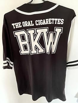 Amazon.co.jp: THE THE ORAL CIGARETTES ベースボールtシャツ BKW M